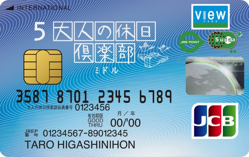 大人の休日倶楽部ミドルカードの券面